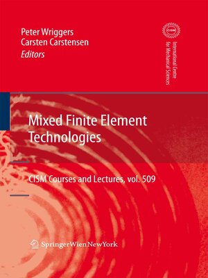 cover image of Mixed Finite Element Technologies